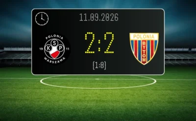 [PIŁKA NOŻNA] Polonia Warszawa – Polonia Bytom 2:2. Remis w 8. kolejce Betclic 1. ligi