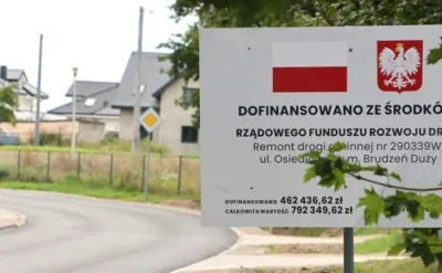 Prawie kilometr nowej drogi w gminie Brudzeń Duży. Jest bezpieczniej